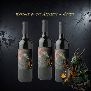 Watcher of the Afterlife – Anubis. Wine Label