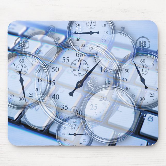 Watches Clocks Keyboard Office Mouse Pad (Front)