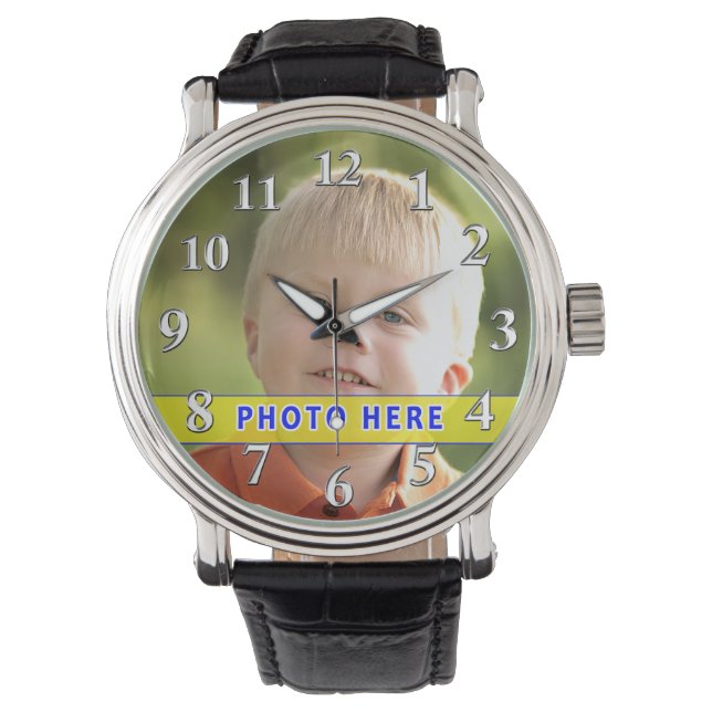 Watches with Pictures in Face with YOUR PHOTO (Front)