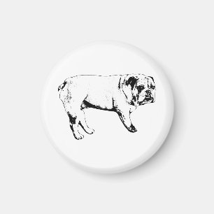 Watchful Bulldog Magnet