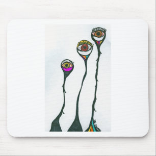 Watchful Eyes, who is watching you? Surrealistic Mouse Pad