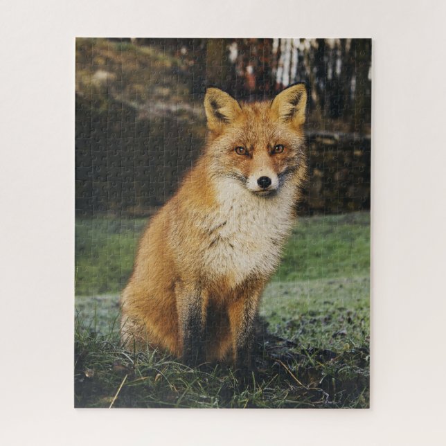 Watchful Fox Puzzle (Vertical)