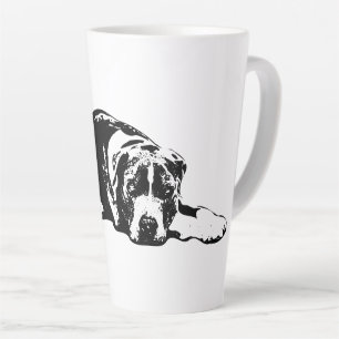 Watchful Pitbull Mix Monochrome Gaze Mug