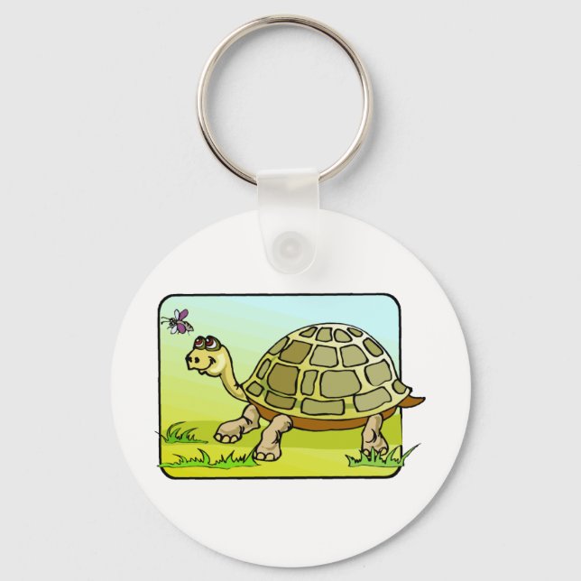 Watchful Turtle Key Ring (Front)