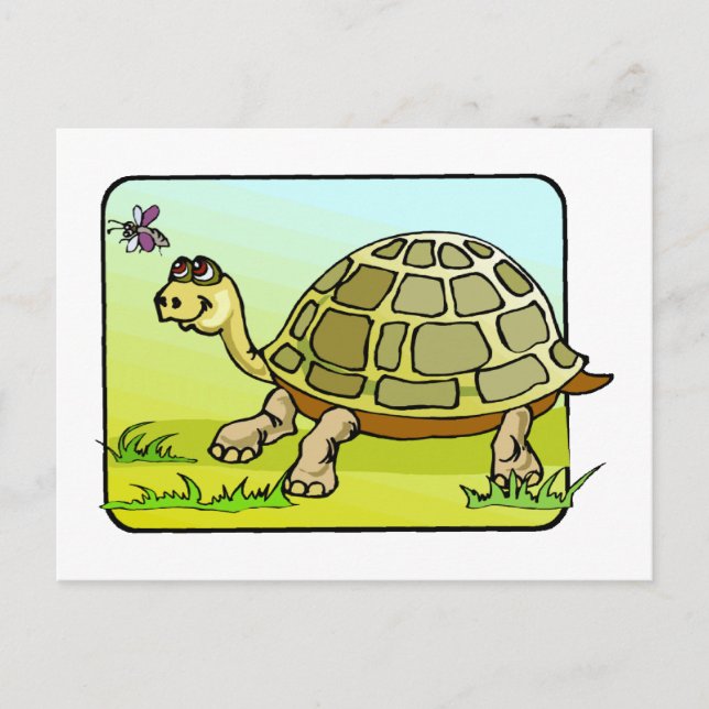Watchful Turtle Postcard (Front)
