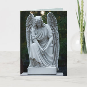 watching angel greeting card
