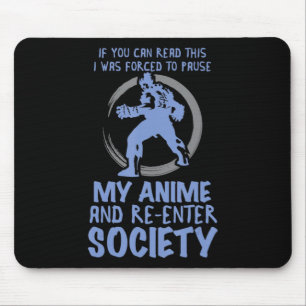 Watching Anime For Men Women Kawaii Cute Japanese Mouse Pad