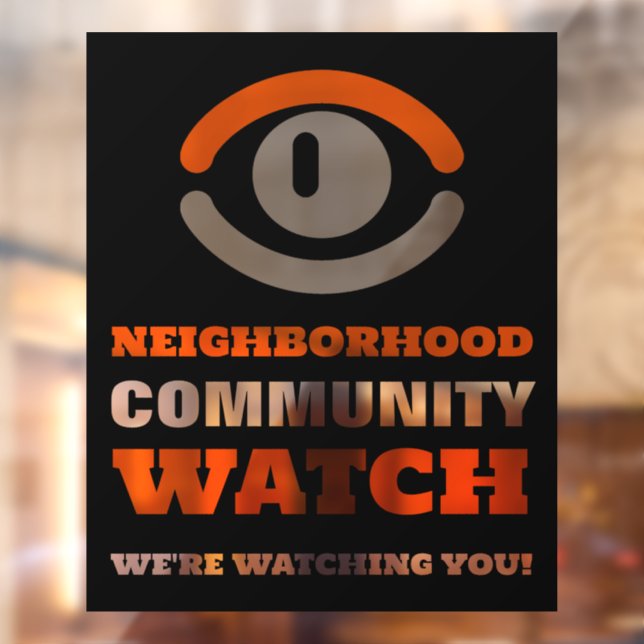 Watching Eye, Neighborhood Watch Warning (Sheet 2)