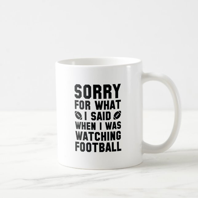 Watching Football Coffee Mug (Right)