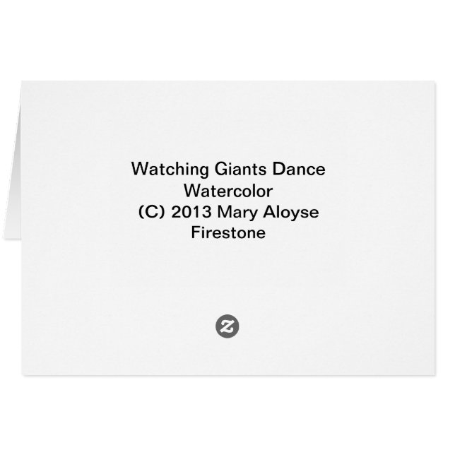 Watching Giants Dance (Back Horizontal)