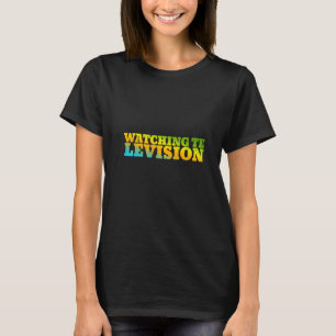 Watching Television Designed With Nature Colours T-Shirt