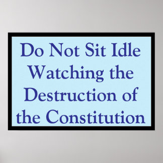 Watching the Constitution Destroyed Poster