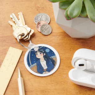 Watching the stars at the planetarium key ring