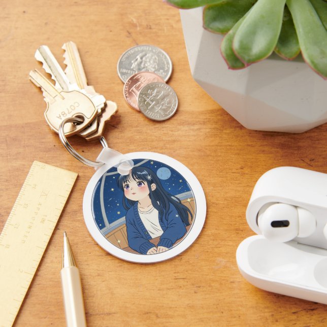 Watching the stars at the planetarium key ring (Desk)