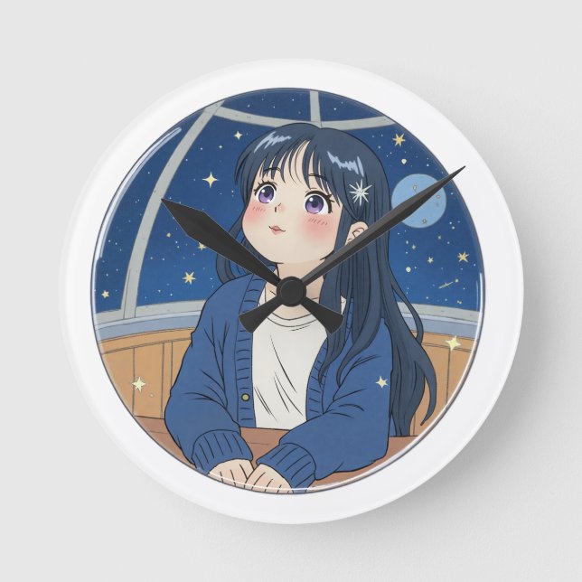 Watching the stars at the planetarium round clock (Front)