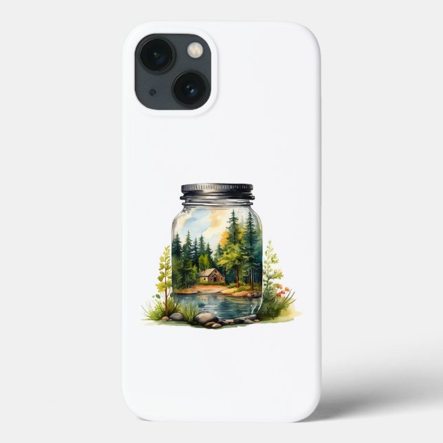 Watching the stream, the house in a glass jar Case-Mate iPhone case (Back)