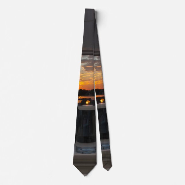 Watching The Sunset Neck Tie (Front)