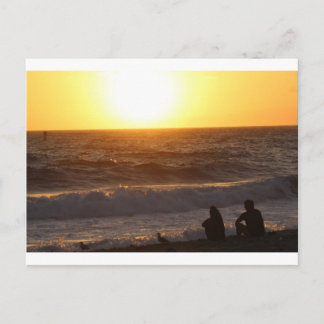 Watching The Sunset Postcard