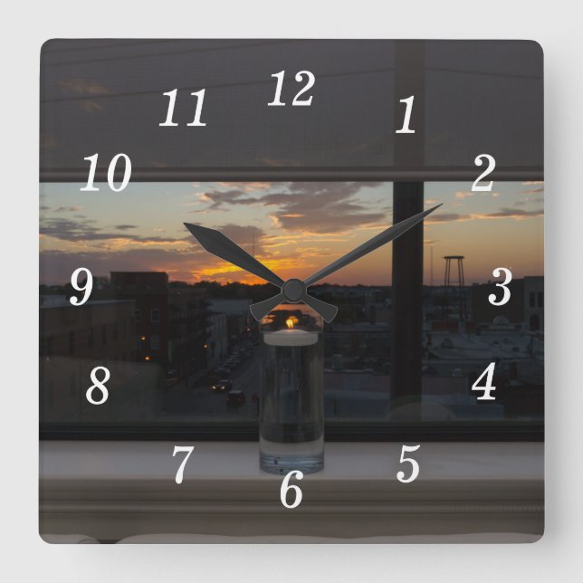 Watching The Sunset Wall Clock (Front)