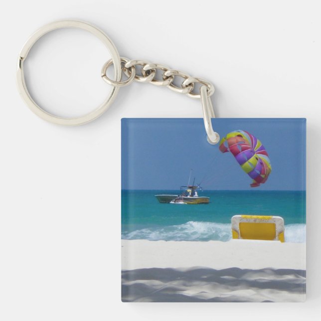 Watching the Waves Key Ring (Front)