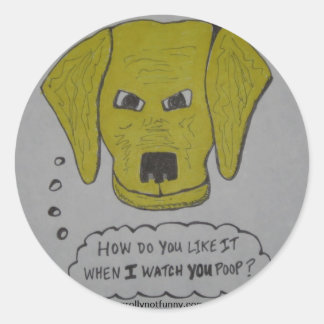 Watching You Classic Round Sticker