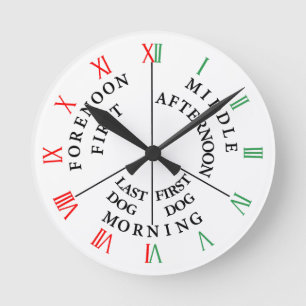 Watchkeeping Maritime Mens Clock– Nautical Sailor Round Clock