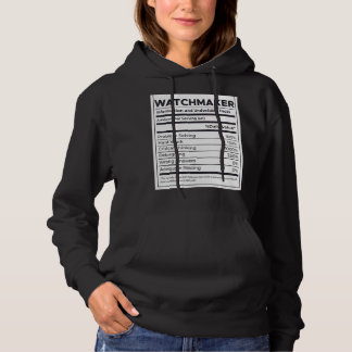 Watchmaker Nutrition Information Hoodie