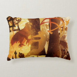 Watchstone and Symbols Decorative Cushion