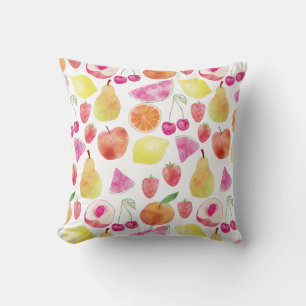 Watecolor Fruit Art Cushion