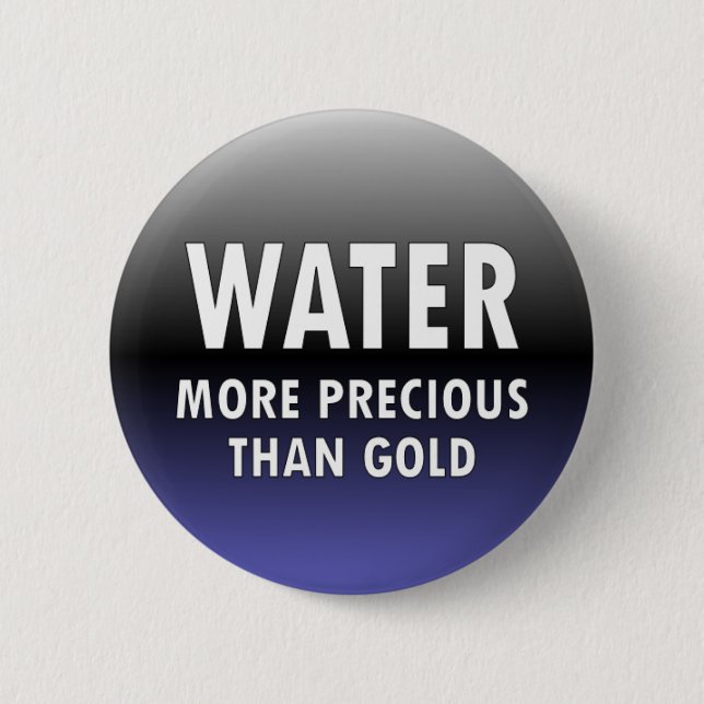 WATER 6 CM ROUND BADGE (Front)