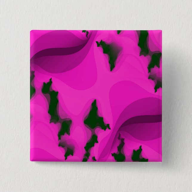 WATER ABSTRACT 15 CM SQUARE BADGE (Front)