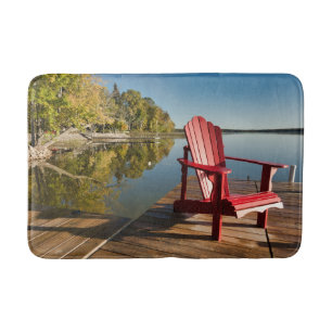 Water Adirondack Chair at the Lake Bath Mat