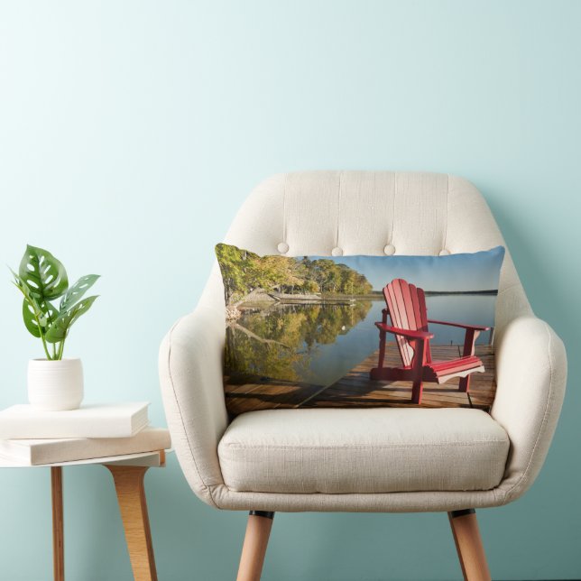 Water | Adirondack Chair at the Lake Lumbar Cushion (Chair)