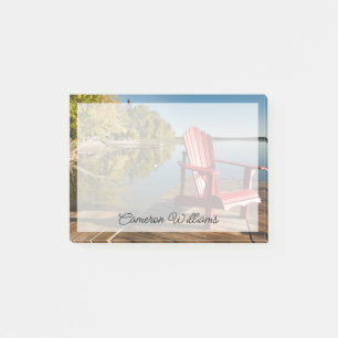 Water Adirondack Chair at the Lake Post-it Notes