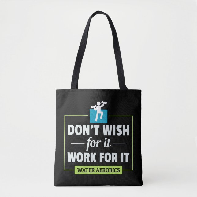 Water Aerobics Aquatic Exercise Pool Workout Tote Bag (Front)