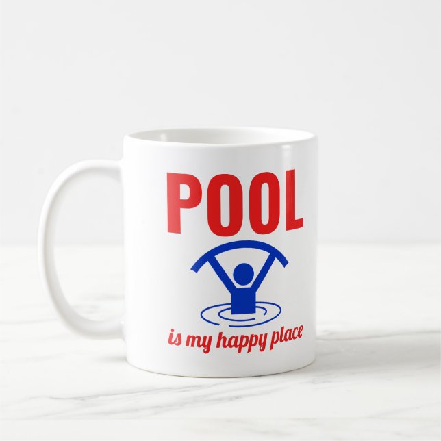 Water Aerobics Aquatic fitness Aqua Exercise Pool Coffee Mug (Left)
