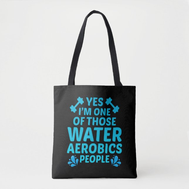 Water Aerobics Aquatic fitness Aqua Exercise Tote Bag (Front)