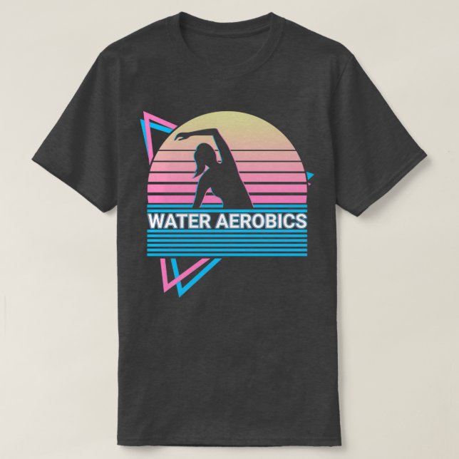 Water Aerobics Retro T-Shirt (Design Front)