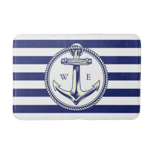Water anchor Marine Blue Radius Bath Mat