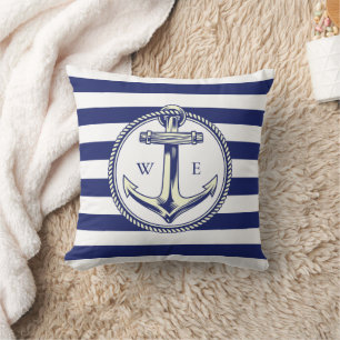 Water anchor Marine Blue Radius Cushion