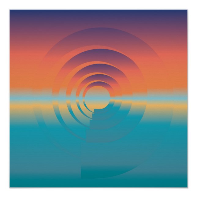 water and horizon poster (Front)