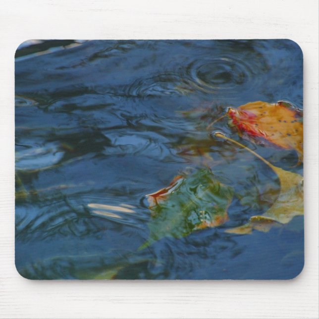 Water and Leaves Mousepad (Front)