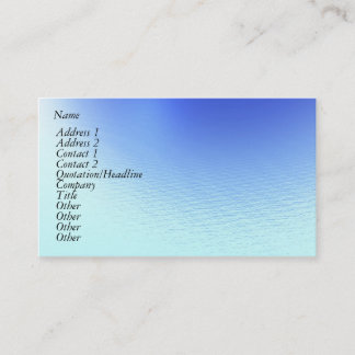 Water and Wind Business Card