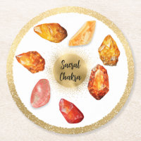 *~* Water AP64 Emoto Sacral Chakra Paper Coaster