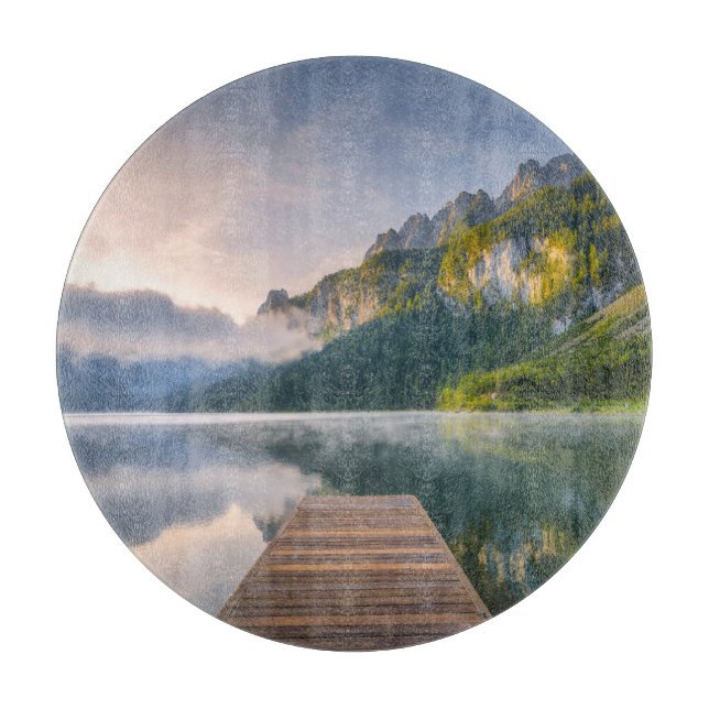 Water | Azure Alpine Lake, Austria Cutting Board (Front)