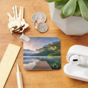 Water Azure Alpine Lake, Austria Key Ring