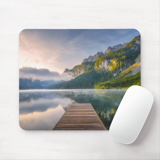 Water | Azure Alpine Lake, Austria Mouse Pad (With Mouse)