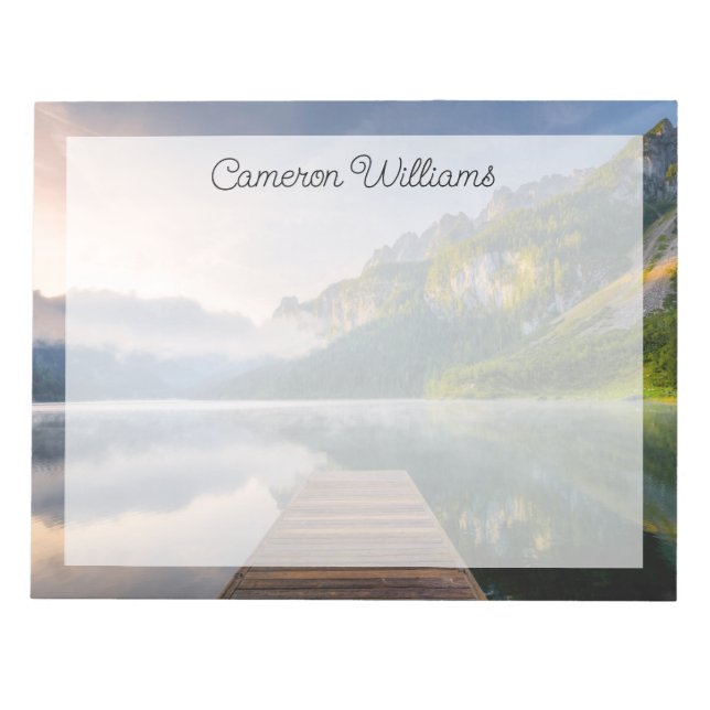 Water | Azure Alpine Lake, Austria Notepad (Front)