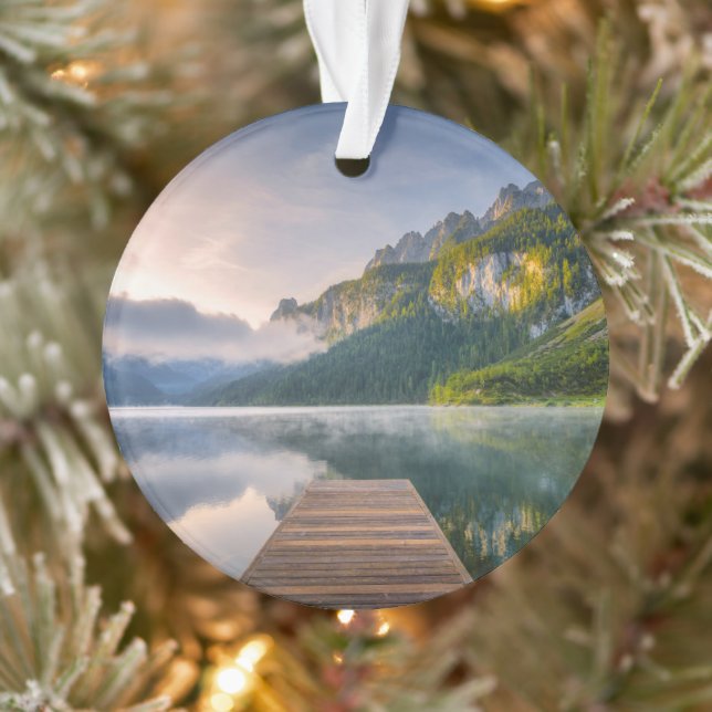 Water | Azure Alpine Lake, Austria Ornament (Tree)