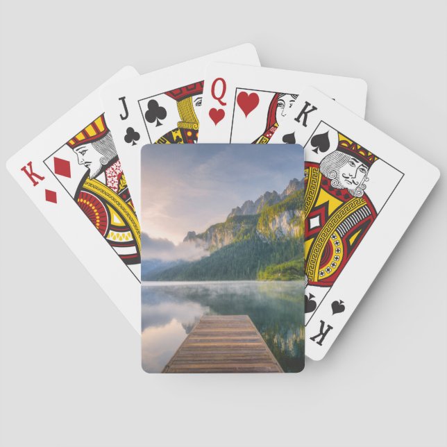 Water | Azure Alpine Lake, Austria Playing Cards (Back)